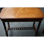 Early victorian folding card table 73 x 90 cm