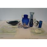 Collection of glass ware to include Murano art gla