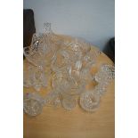 Collection of crystal ware