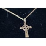 9ct Gold cross necklace