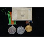The defence medal 1939-45 With original box Norman