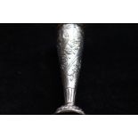 Silver bud vase London 1891