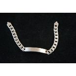 Silver ID bracelet