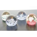 Collection of 4x paperweights