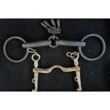 Vintage mouthing bit for breaking horses