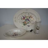 Coalport meat plate with matching bowl together wi