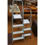 2 Aluminium step ladders