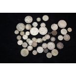 Collection of silver British coins