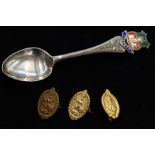 Silver souvenir spoon Windsor together with 3 silv