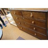 Early Victorian 2 over 3 chest of drawers