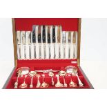 H Perovetz London cased flatware set