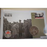 Victory the end of WWII coin & covers album to inc