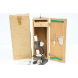 Vintage cased students microscope model 3 with ori