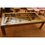 Good quality glass top coffee table