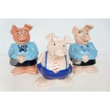 3x Wade NatWest pigs original stoppers