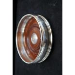 Sterling silver wine coaster