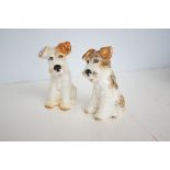 Pair of Sylvac terrier dogs