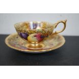 Aynsley orchard fruit cup & saucer