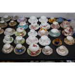 Good collection of cup & saucer duo's to include S