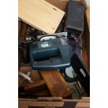 Box of hand tools & electrical tools