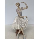 Lladro seated ballerina