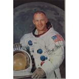 Signed photograph Edwin E Aldrin.JR with coa 10''