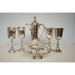 Collection of early silver plated ware - Bank stre
