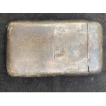 Silver WWI cigarette case