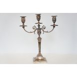 Walker & Hall silver candelabra c1895. Total weigh