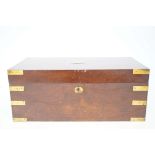 Mahogany brass bound box