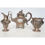Silver victorian tea set, full London hallmarks with monarchs head. From countess of Lonsdale August