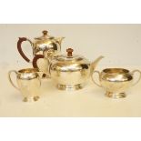 Silver tea service - Adie Brothers Ltd c1940. Tota