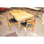 1960's retro extending dining table (G-Plan?) & 4