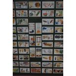 Framed cigarette cards