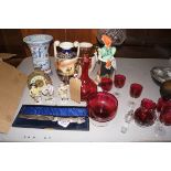 Good selection of glass & ceramics to include cran