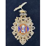 Silver masonic medal