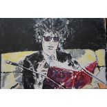 Impressionist painting on canvas (John Cooper Clarke) by Rob