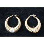 Pair of 9ct gold earrings