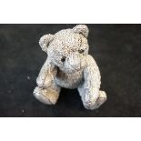 Silver clad teddy bear