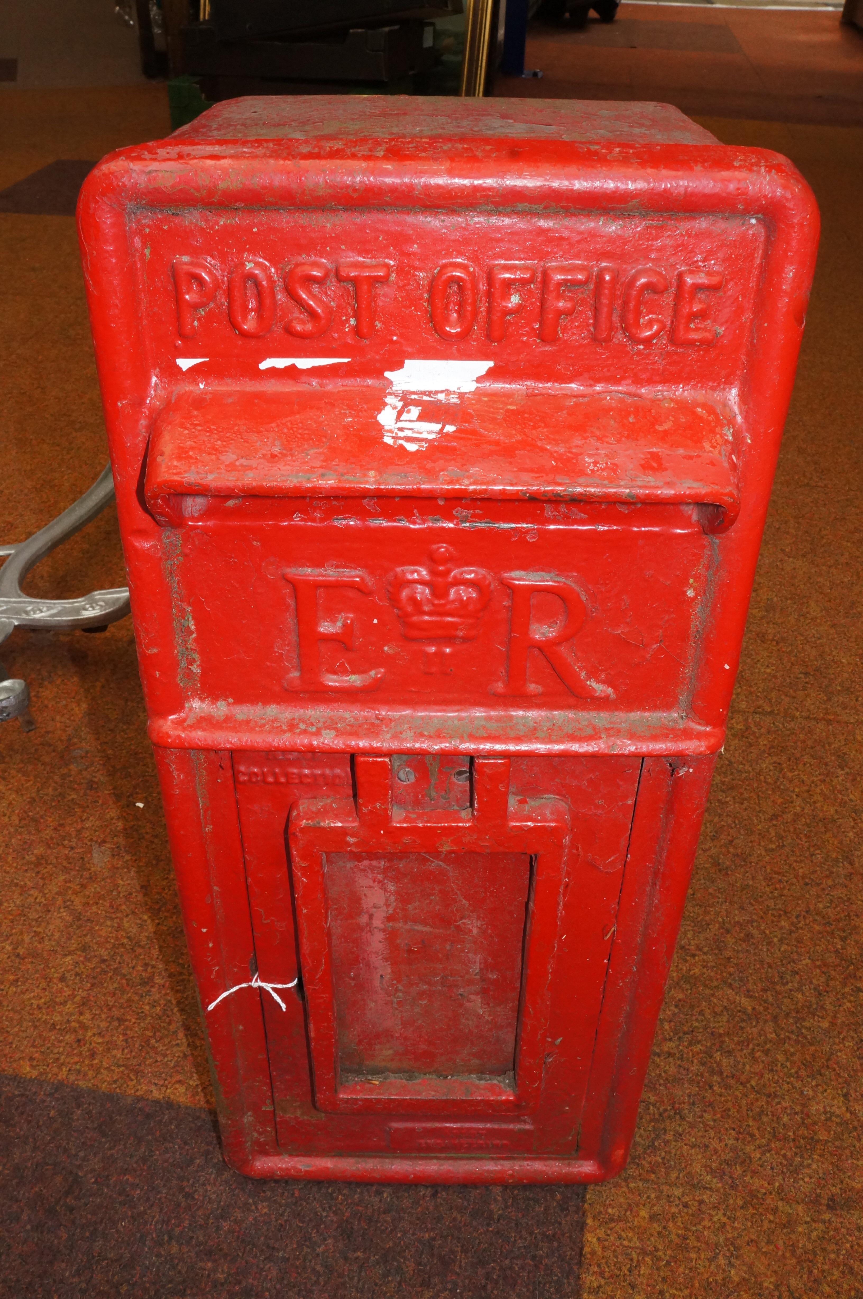 Cast iron original letter box - corrosion to base
