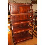 Very good quality mahogany 5 tier shelf 160 cm x 9