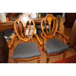 Pair of good quality arm chairs