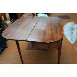 Victorian or earlier folding tea table - minor los