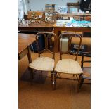 Pair of early 20th century woven chairs
