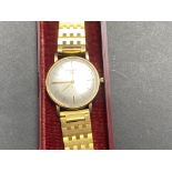 Gents 9ct gold crown life 1969 vintage wristwatch