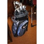 Set of Mizuno T-Zoid irons together with a Ram bag