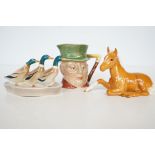 Beswick pin tray, Beswick foal & Beswick Micawber