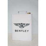 White bentley petrol can