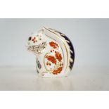 Royal crown derby squirrel with gold stopper