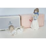 Lladro figurine & Nao figurine - both with boxes